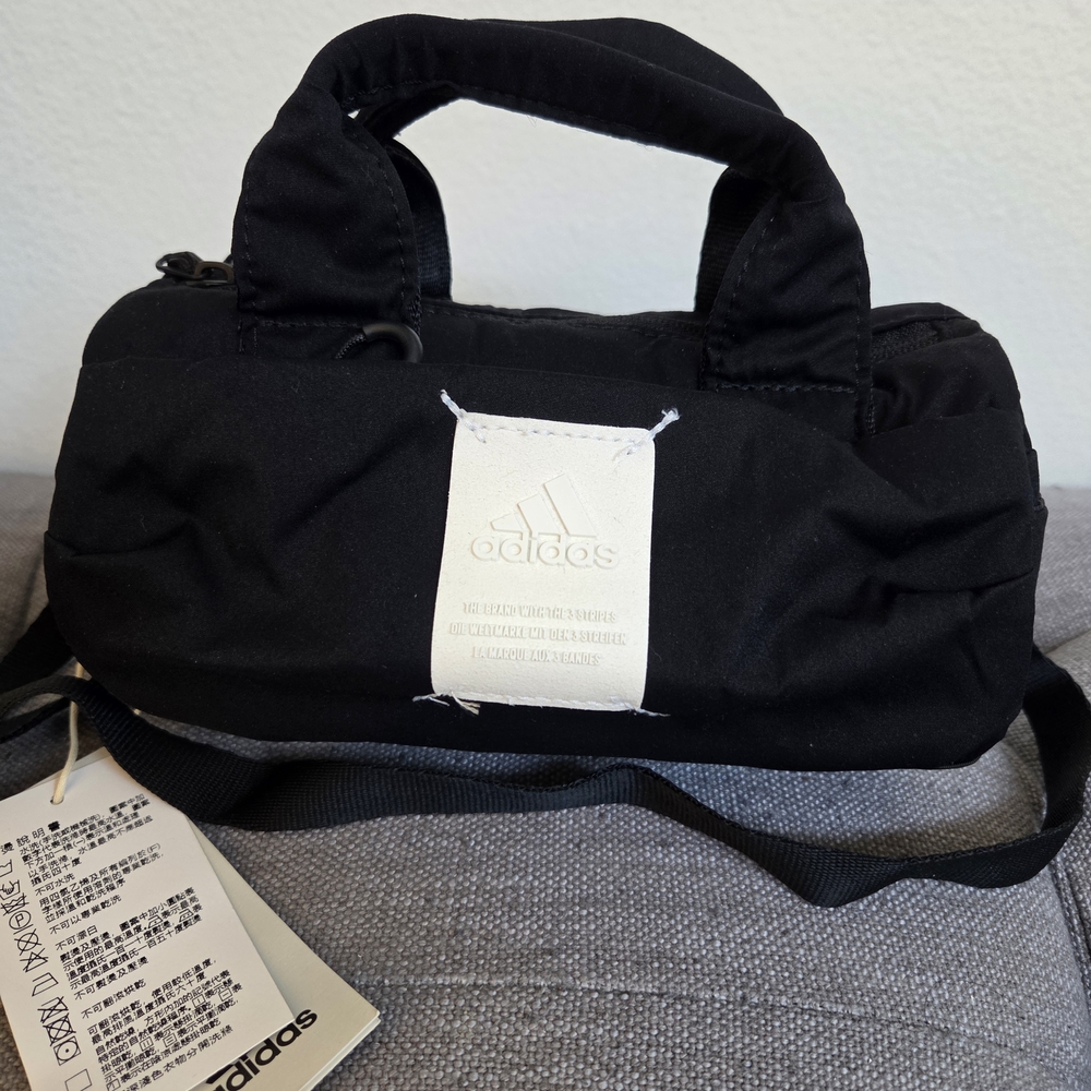 Adidas Black Mini Duffle Bag Nwt